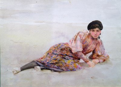 Girl on the Beach by Henry Scott Tuke